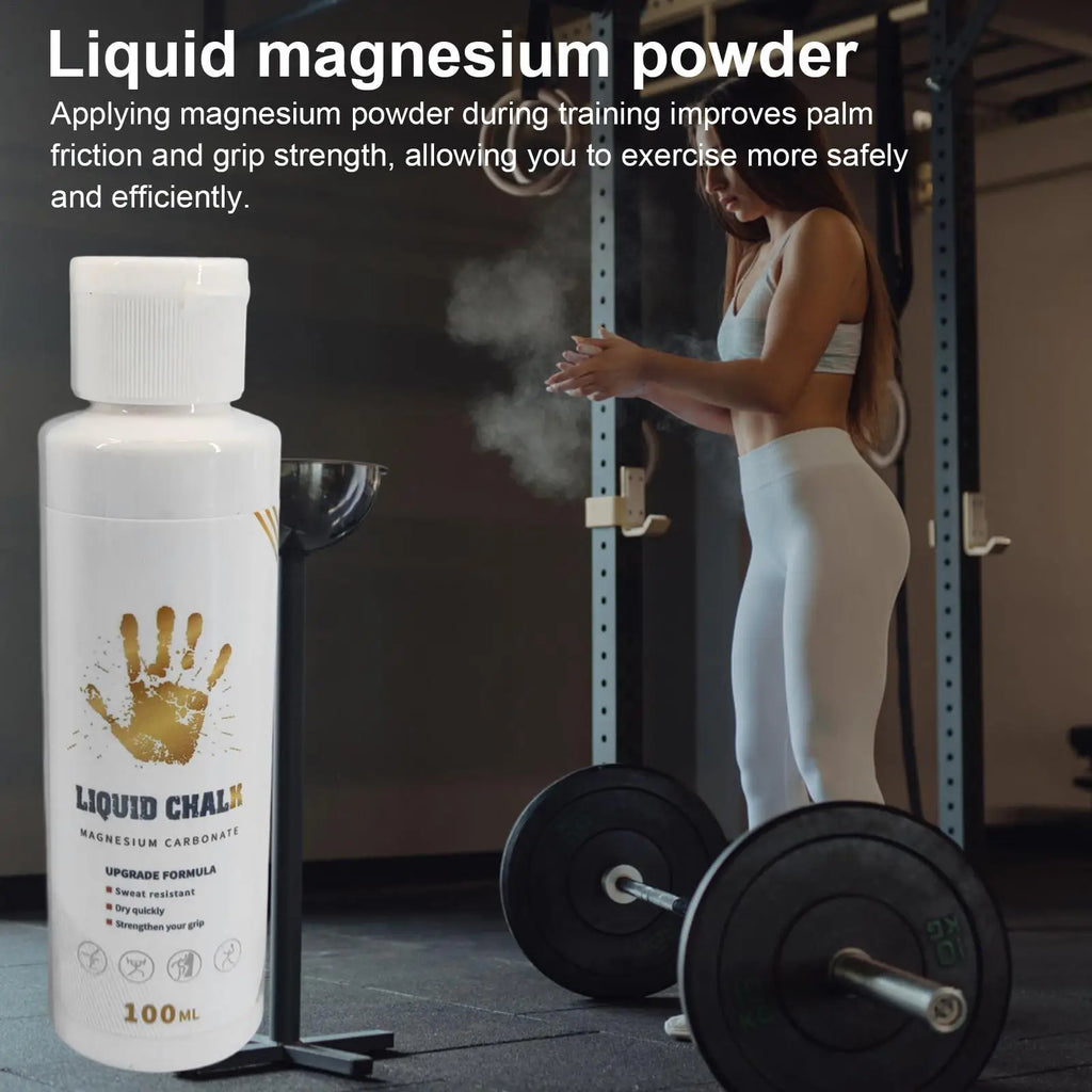 Liquid Magnesium Powder Chalk Gym Sweat-Resistant Quick Dry Rock Climbing Long-Lasting Hand Chalk Fluid Pole Powerlifting