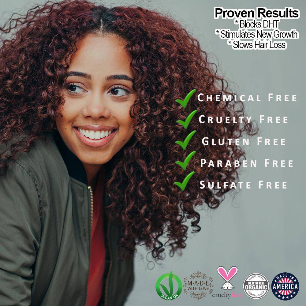 Organic Caffeine Hair Growth System – 3-Step Treatment Set